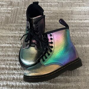 Rainbow Holographic Dr. Martens size 9